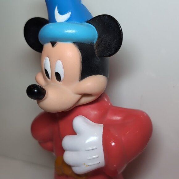 Vintage 1990s Disney Bubble Bath Bottle Mickey Mouse Fantasia Sorcerer EMPTY - Picture 3 of 13